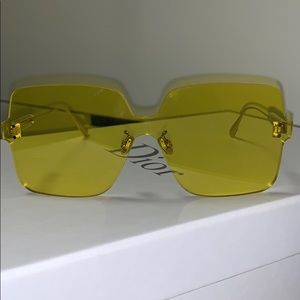 YELLOW DIOR QUAKE 1 SUNGLASSES